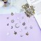 Celestial Mixed Sun Moon Star Charms, Wholesale Bulk Lots Antique Alloy Charms Pendants DIY for Necklace Bracelet Jewelry Making and Crafting, 100g(74PCS)